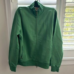Sid Mashburn track jacket in green, size large